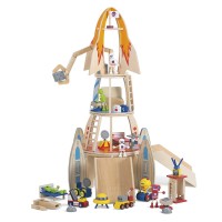 Racheta spatiala din lemn - statie spatiala Super Rocket Space Ship Racheta spatiala din lemn - statie spatiala Super Rocket Space Ship